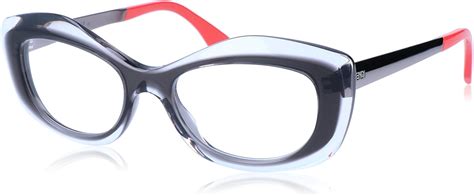 Fendi Oval Eyeglasses FF0030 7NW Ruthenium/Crystal/Gray 